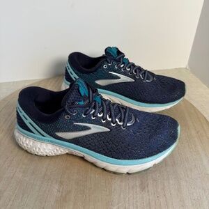 Brooks Ghost 11 Womens Size 8 Blue Running Shoes Athletic Sneakers